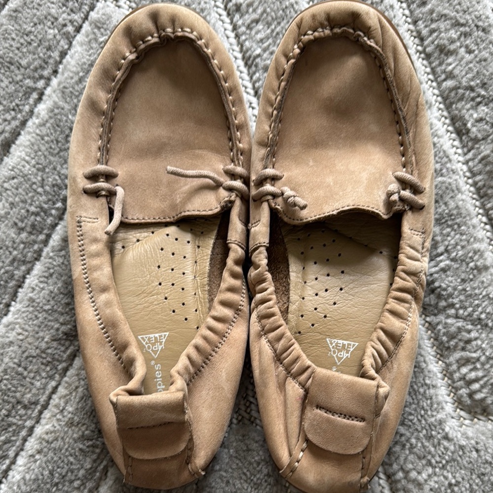 Hush Puppies Light Brown Leather Loafers